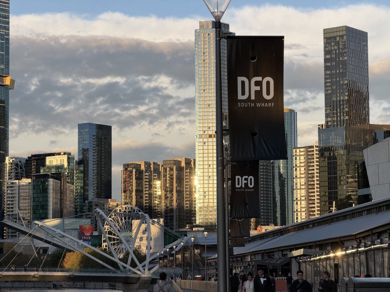 Melbourne South Wharf photograph used as a NumPy image example