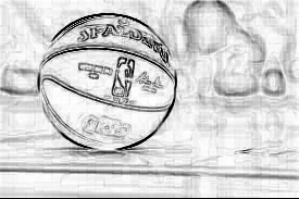 edge map of the basketball